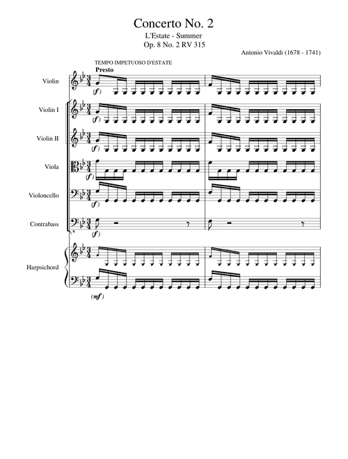 Vivaldi - Summer/Storm