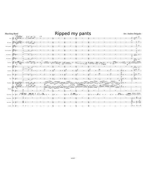 Ripped my pants (Spongebob) Marching Band