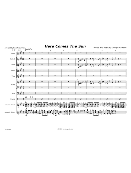 Here comes the sun – George Harrison