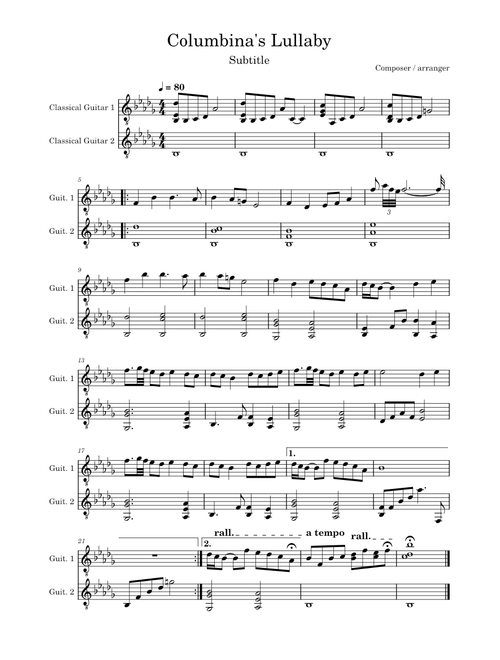 Columbina's Lullaby