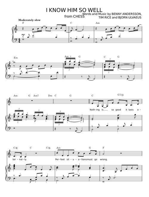 I Know Him So Well - Benny Andersson Band