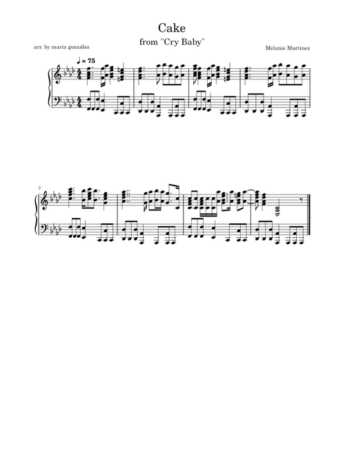 Cake – Melanie Martinez (from Crybaby)