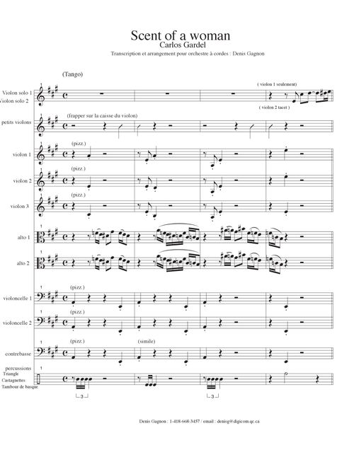 End Title - Scent Of A Woman (Arr. Denis Gagnon) - Thomas Newman (Orchestra)
