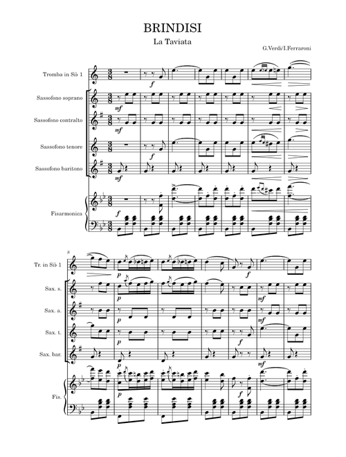 BRINDISI FROM "LA TRAVIATA."