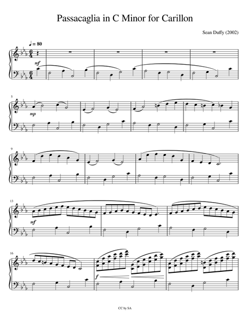 Passacaglia in C Minor for Carillon