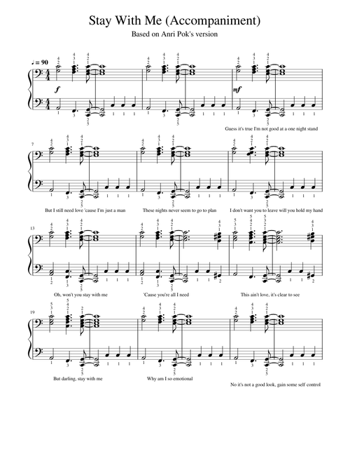 Stay With Me (Accompaniment)