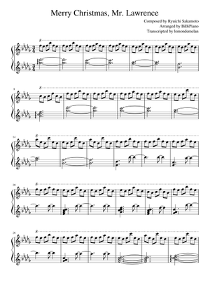 Merry Christmas Mr Lawrence(戦場のメリークリスマス) - 坂本龍一