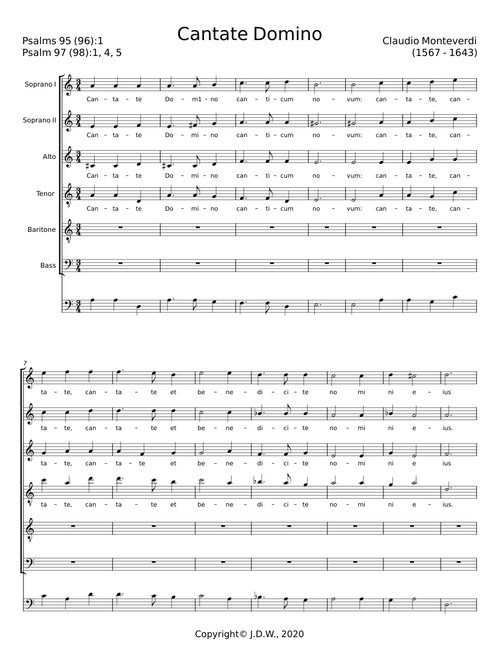 Cantate Domino - Claudio Monteverdi