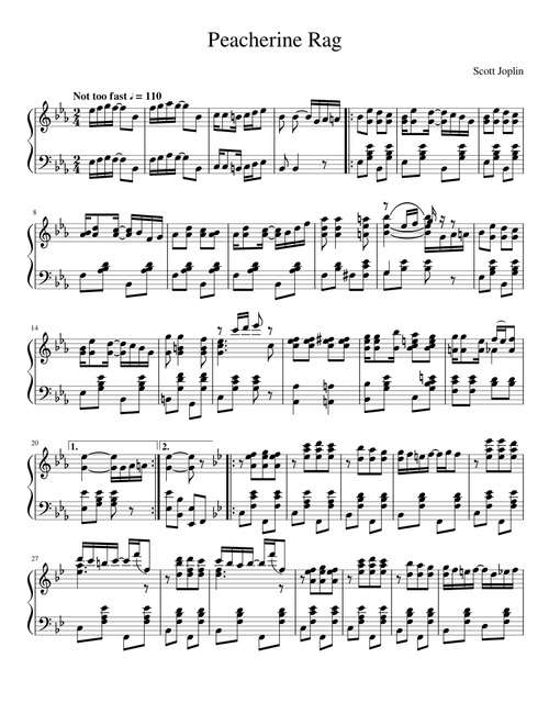 Scott Joplin - Peacherine Rag