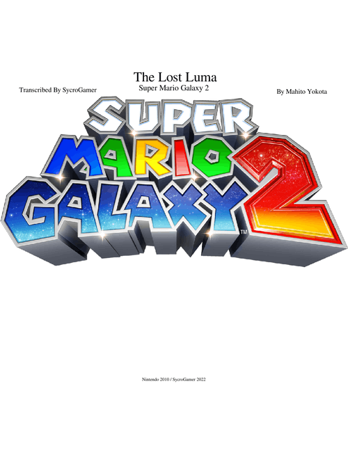 The Lost Luma - Super Mario Galaxy 2
