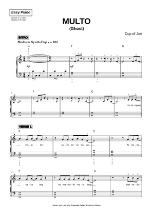 Play Official version of Multo (Ghost) Sheet Music by Cup of Joe for ...
