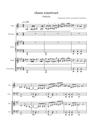 Wemmbu MY King Theme Chaos Construct Sheet Music For Piano Cello 