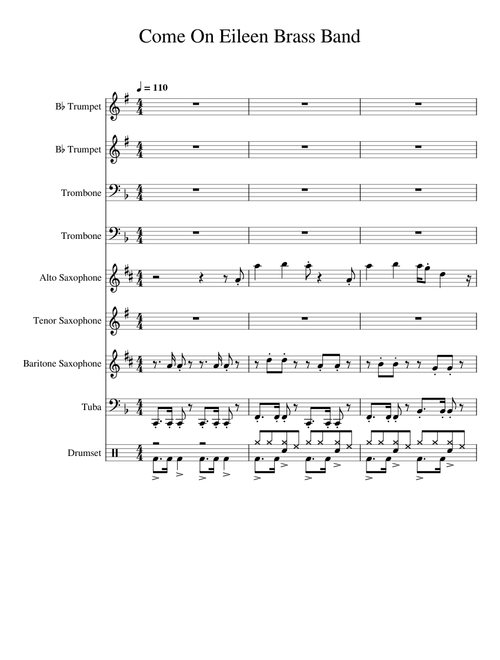 Come On Eileen for Brass Band