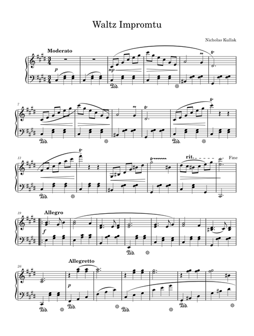 Waltz Impromtu –Nicholas Kullak