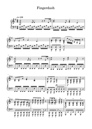 Fingerdash – MDK Fingerdash – Geometry Dash Sheet Music for Piano (Solo ...