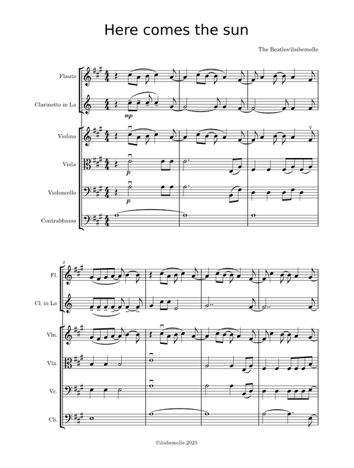Here comes the sun – The Beatles