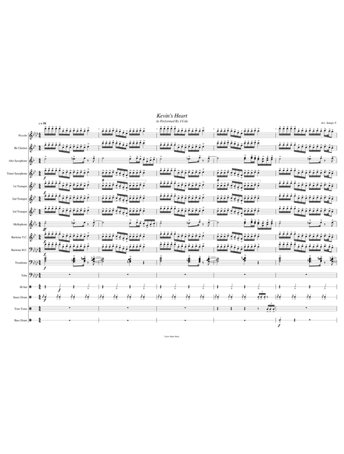 Kevin's Heart Marching Band Arrangement