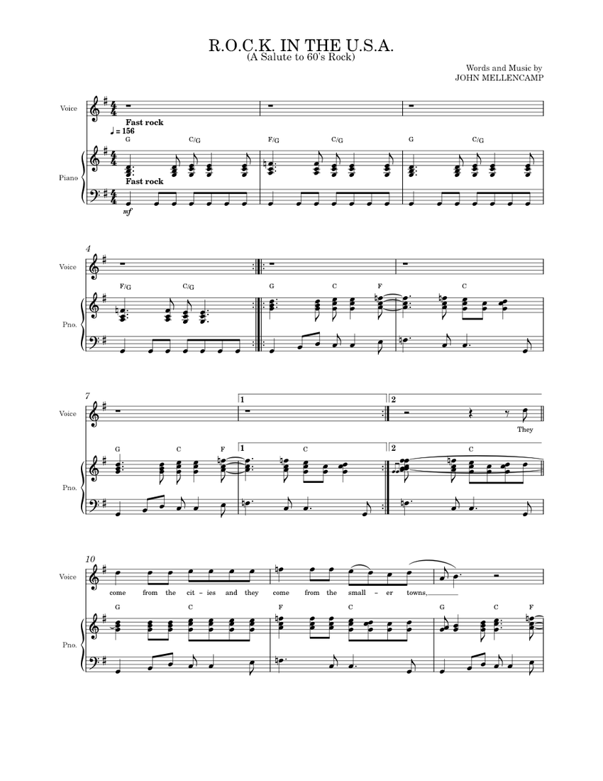 R.O.C.K. In The U.S.A. (A Salute To 60's Rock) – John Mellencamp