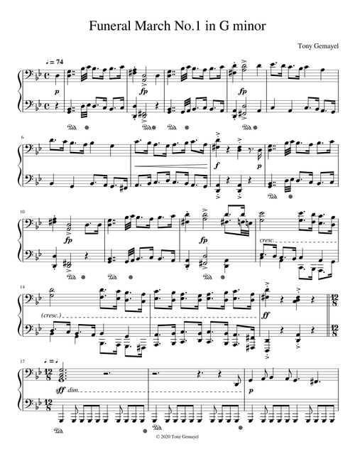 Funeral March No.1 in G minor  - Tony Gemayel