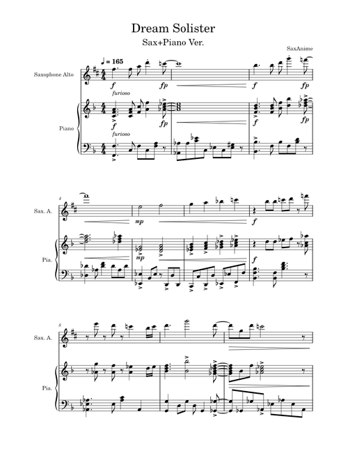 Dream Solister Sax/Piano - Hibike! Euphonium OP1