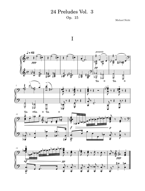 24 Preludes Vol. 3, Op. 15