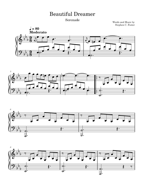 Beautiful Dreamer – Stephen Foster Beautiful Dreamer