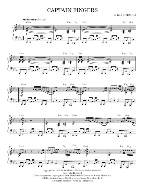 Jazz Fusion, Jazz Piano Solos v. 54 sheet music by rikiheck