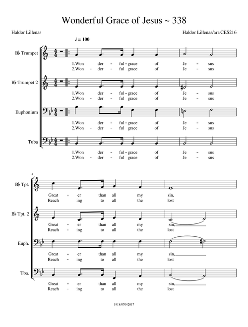 Wonderful Grace of Jesus