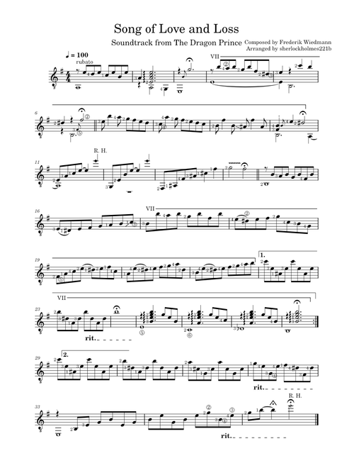 A Song of Love and Loss – Frederik Wiedmann