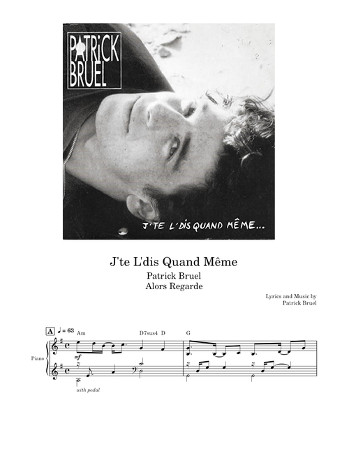 J'te L'dis Quand Même - Patrick Bruel