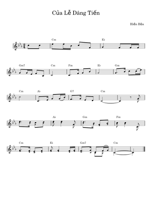 Của Lễ Dâng Tiến - Hiền Hòa