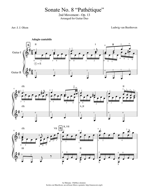 Sonate No. 8 “Pathétique” 2nd Movement - Op. 13