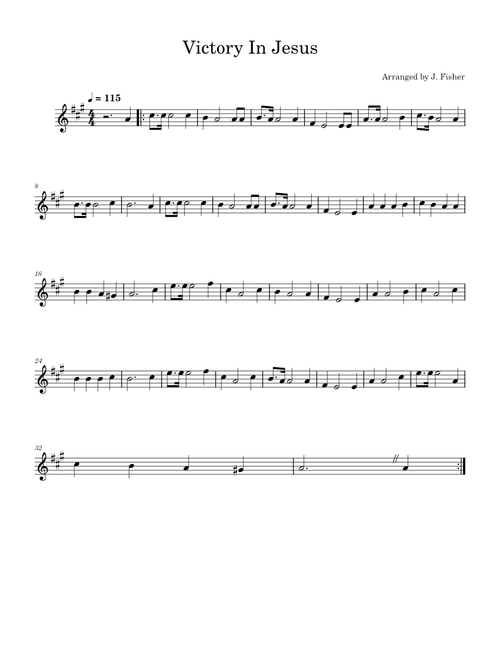 Victory in Jesus (for Trumpet)