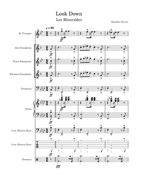 Look down beggars – Les Misérables Look Down