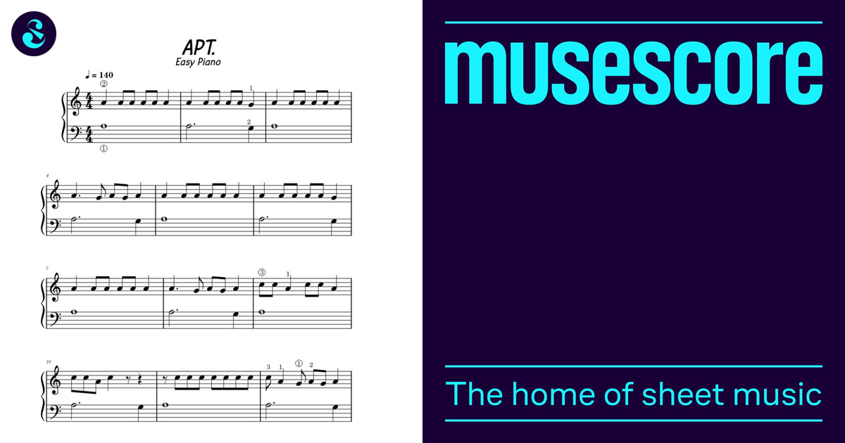 APT Easy Piano Sheet music for Piano (Solo)