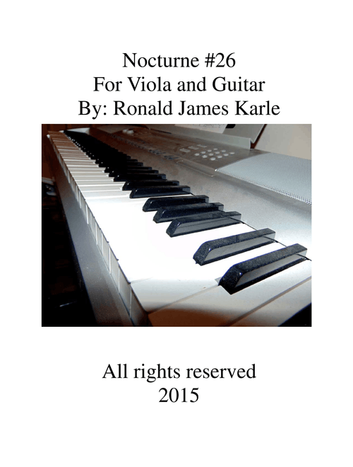 Nocturne #26 by: Ronald J. Karle - Ronald James Karle (Instrumental Duet)