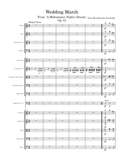 Wedding March – Felix Mendelssohn