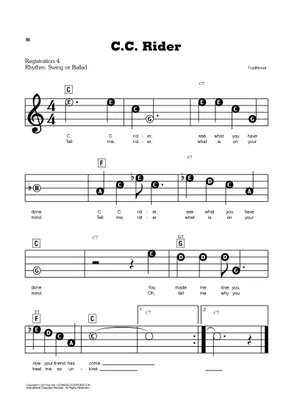 Cc Rider Riff Play Official version of C.C. Rider Sheet Music by Traditional ...