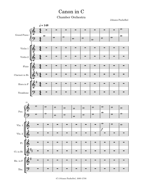 Canon in C – Johann Pachelbel