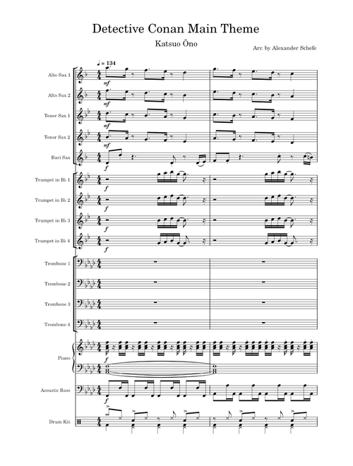 Detective Conan Main Theme - For BigBand