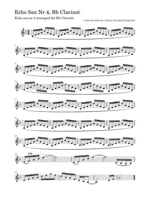 Echo Sax Nr 4 – Caleb Arredondo