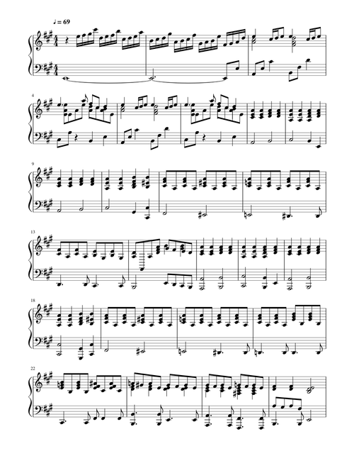 だーつ | Free sheet music | Download PDF or print on