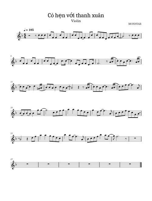 Có Hẹn Với Thanh Xuân – MONSTAR