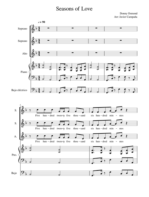 Seasons of Love - RENT (Donny Osmond)