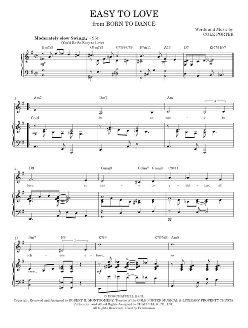 score (Piano Vocal)