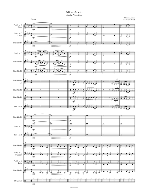 Living Next Door To Alice (Arr. Tom Rundle-Wood) - Smokie (Concert Band: Flex-Band)