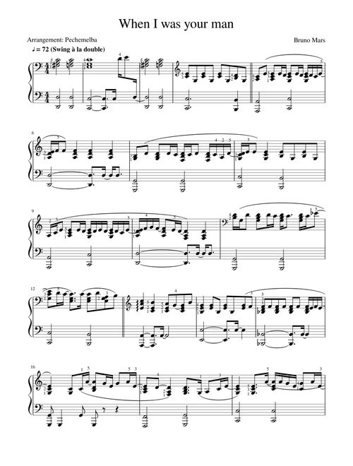 When I Was Your Man – Bruno Mars