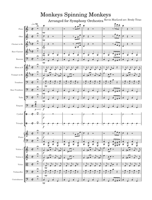 Monkeys Spinning Monkeys – Kevin MacLeod arr. Brody Titus