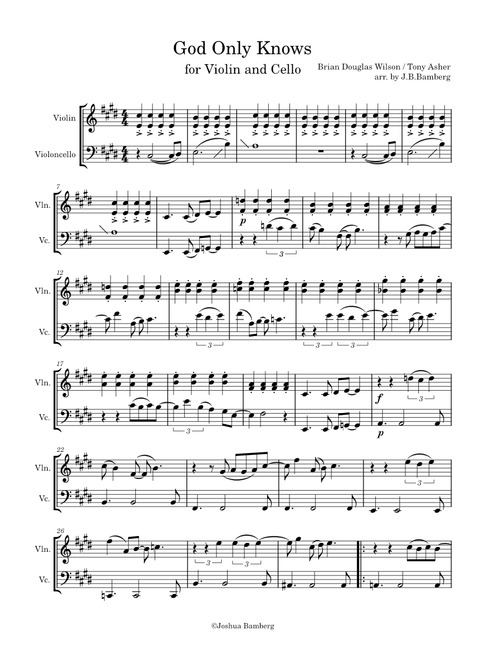God only knows – The Beach Boys