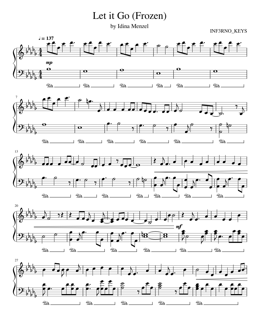 Frozen let it go piano store